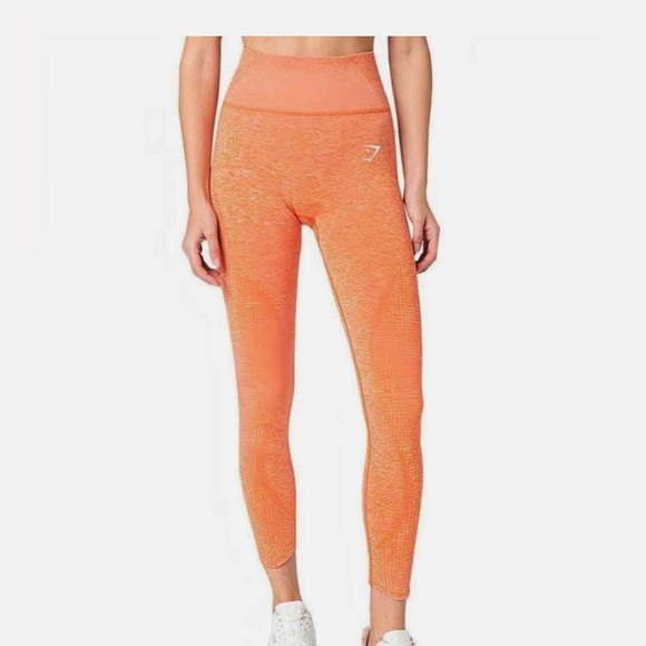 Gymshark Vital Boost Legging in Heat Red Marl SZ M - Picture 2 of 11
